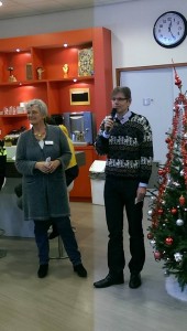 Andrea en Lex van St Stadsonderneming Zutphen tijdens startmoment 1DagNiet Zutphen