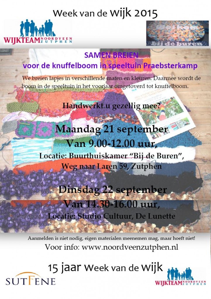 Flyer 2x Breien knuffelboom speeltuin WvdW sept 2015