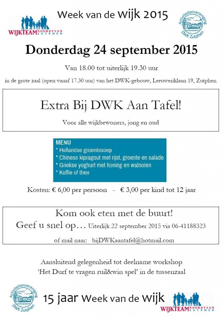 Flyer Extra Bij DWK Aan Tafel 24092015