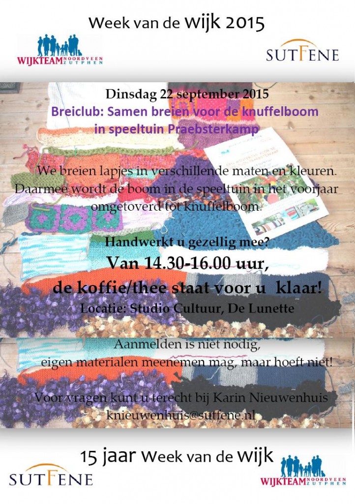 Flyer Sutfene Breien knuffelboom speeltuin WvdW 22092015