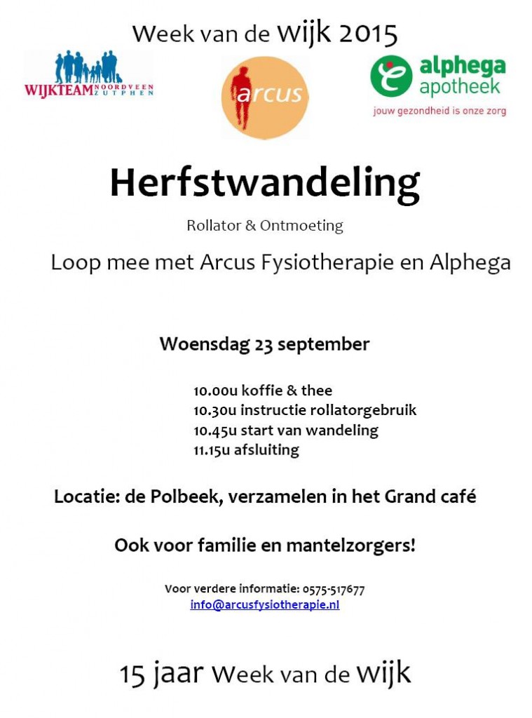 Flyer rollator en ontmoeting WvdW 23092015