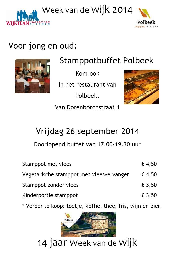 Flyer stamppotbuffet WvdW 26 sept 2014