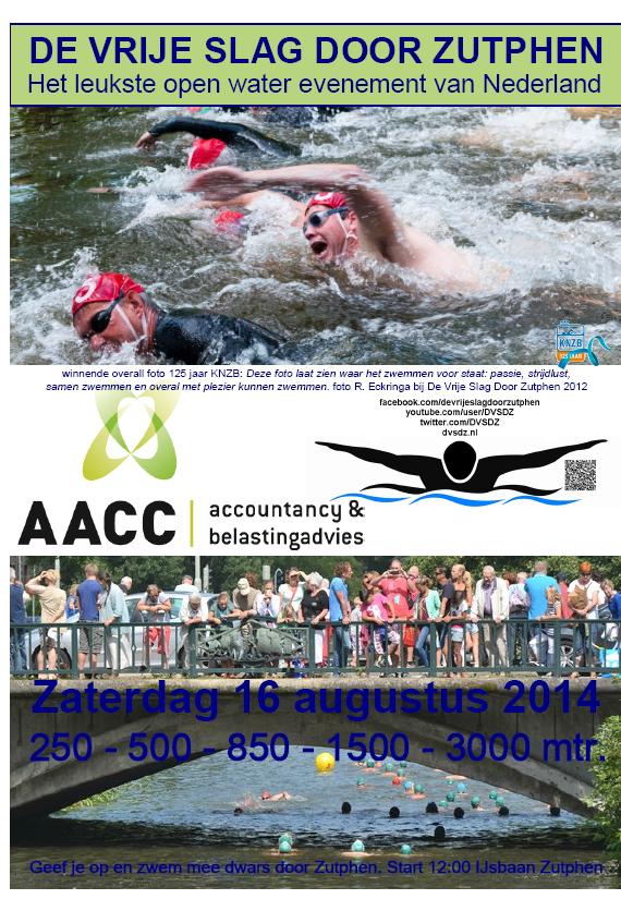 Flyer vrije slag door Zutphen vanaf de Berkel bij de ijsbaan 16082014