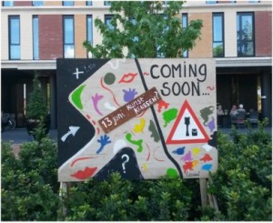 Aankondiging kunstklussen Polbeek juni 2014