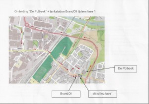 Omleidingsroute fase 1 Van der Capellenlaan