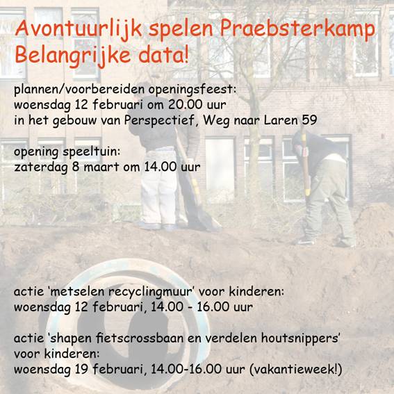 Belangrijke data Preabsterkamp