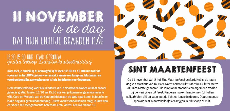 Sint Maarten kaart 2015 info lampionknutselmiddag
