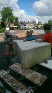 Start kunstwerk Polbeek juni 2014