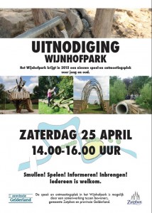 Uitnodiging smullen natuurlijk spelen informeren inbrengen 25042015