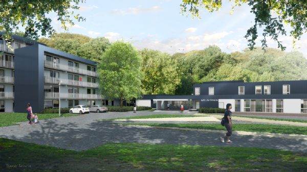 artist impression azc Zutphen, bron: gemeente Zutphen